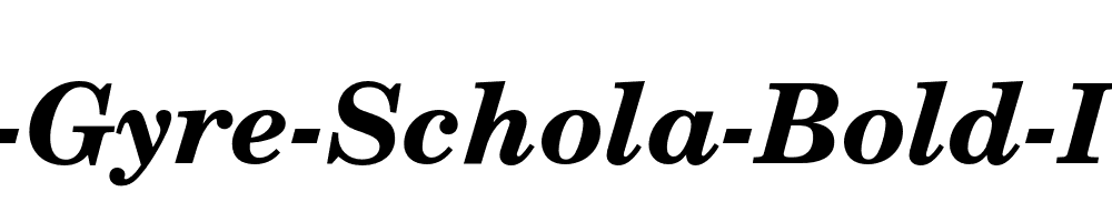 TeX-Gyre-Schola-Bold-Italic