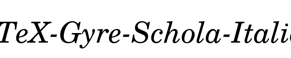 TeX-Gyre-Schola-Italic