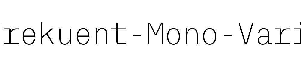 TG-Frekuent-Mono-Variable