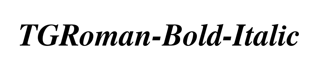 TGRoman-Bold-Italic