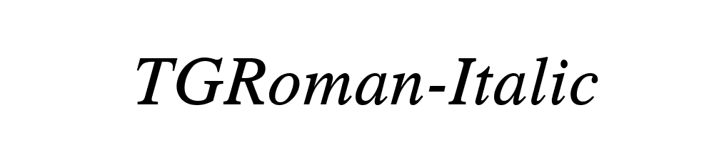 TGRoman-Italic