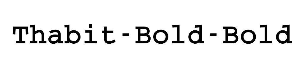 Thabit-Bold-Bold