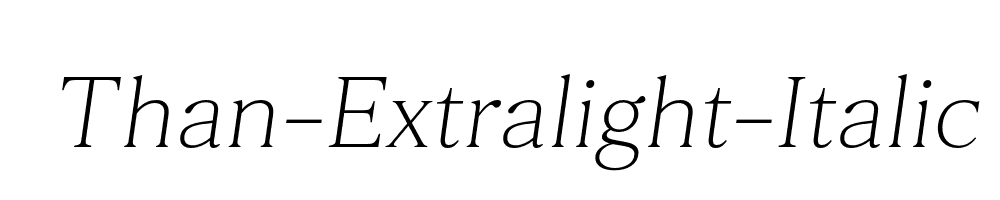Than-Extralight-Italic