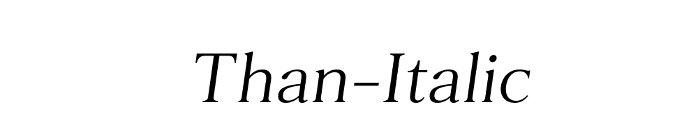 Than-Italic