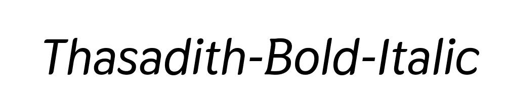 Thasadith-Bold-Italic