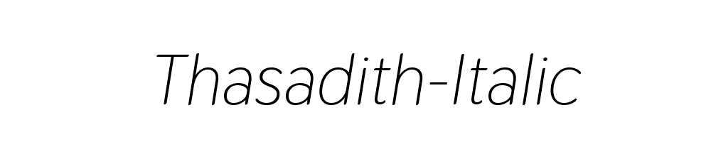 Thasadith-Italic