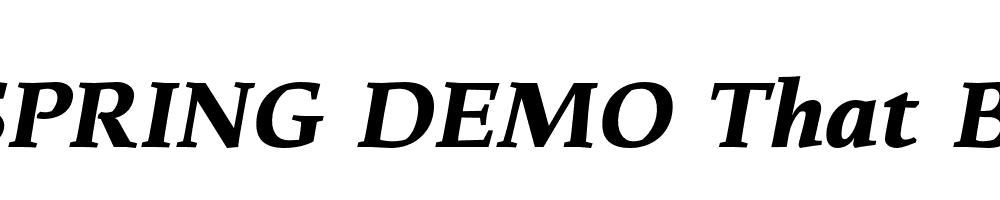  DEMO That Bd Italic