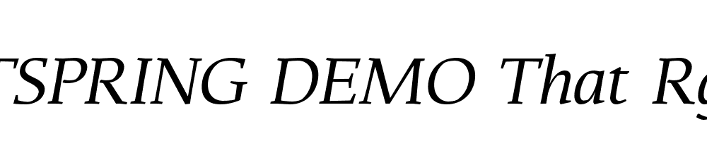  DEMO That Rg Italic