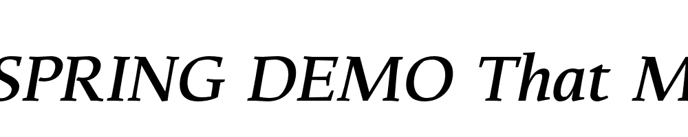  DEMO That Md Italic