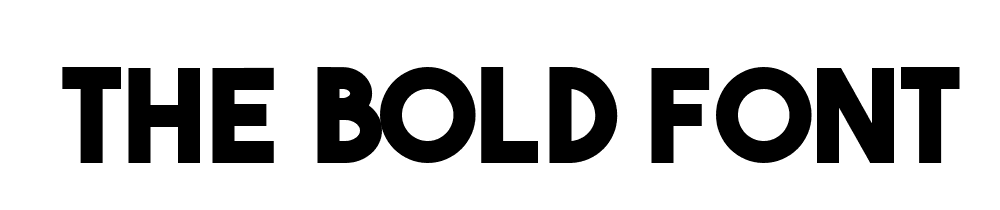 The Bold Font