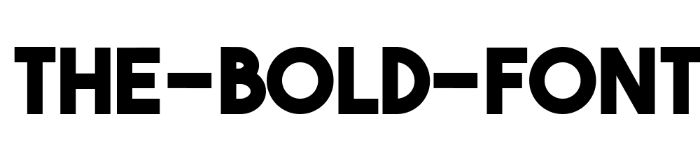 The Bold Font