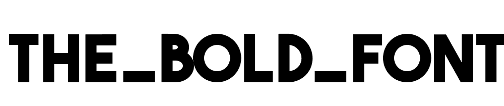 The_bold_font