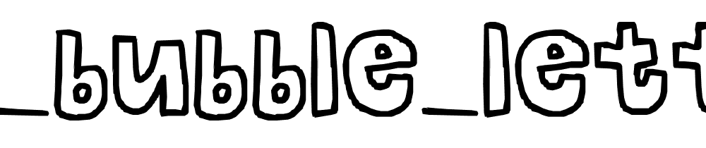 The_bubble_letters