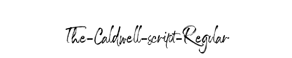 The-Caldwell-script-Regular