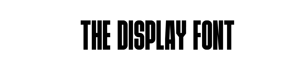 The_display_font