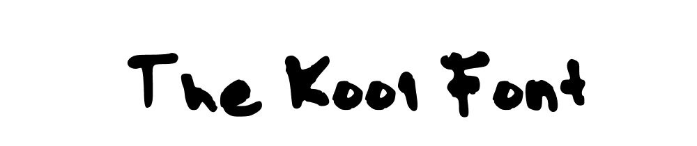 The Kool Font