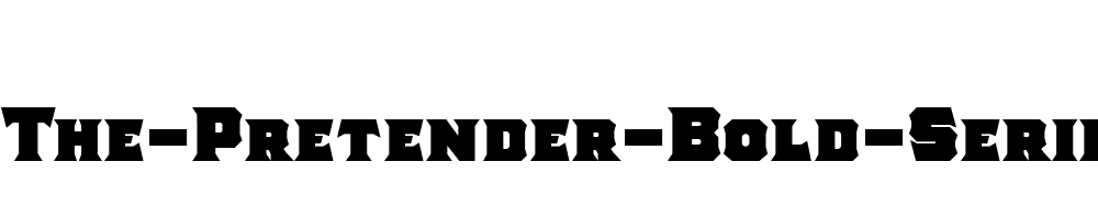 The-Pretender-Bold-Serif