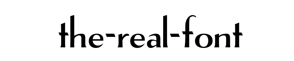 The Real Font