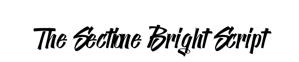 The Sectione Bright Script