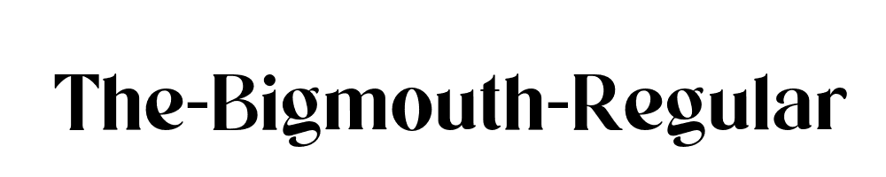 The-Bigmouth-Regular