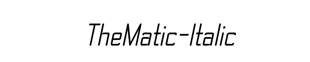 TheMatic-Italic