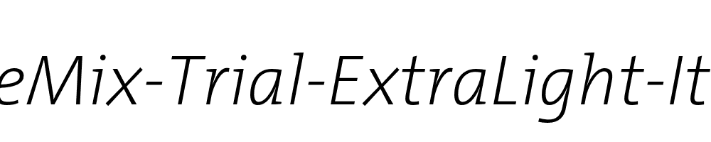 TheMix-Trial-ExtraLight-Italic