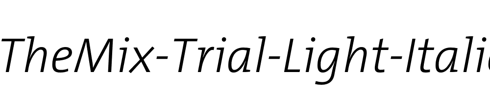 TheMix-Trial-Light-Italic