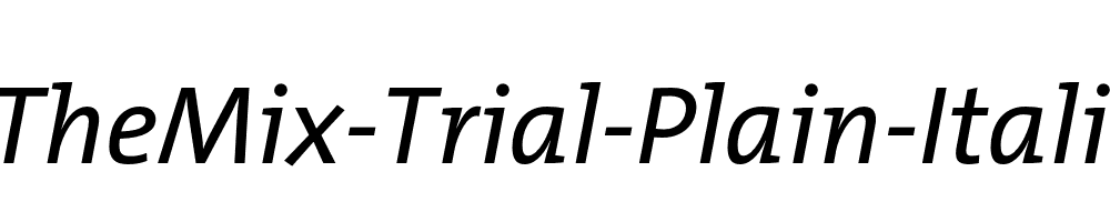 TheMix-Trial-Plain-Italic