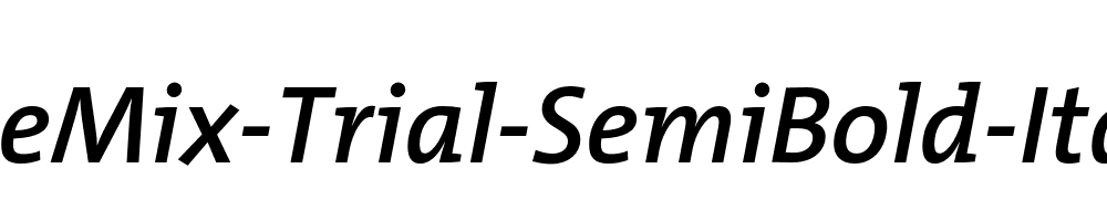 TheMix-Trial-SemiBold-Italic