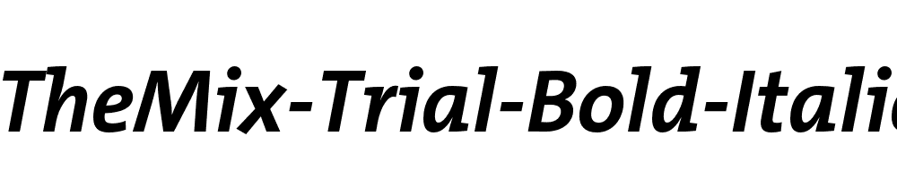 TheMix-Trial-Bold-Italic