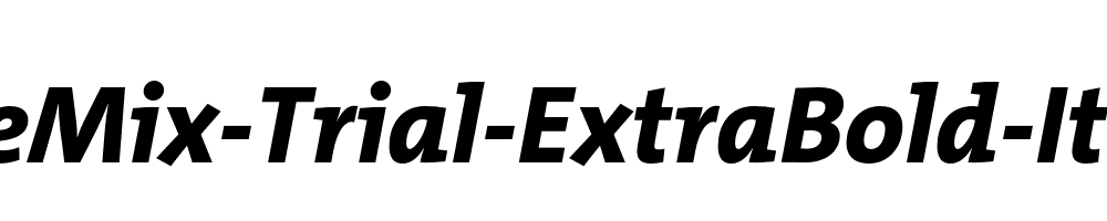 TheMix-Trial-ExtraBold-Italic