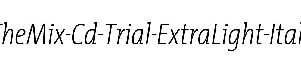 TheMix-Cd-Trial-ExtraLight-Italic