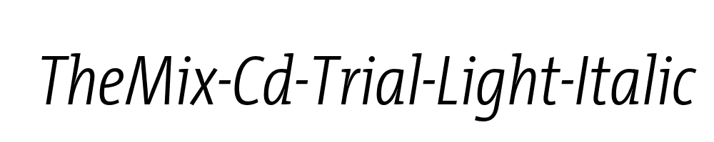 TheMix-Cd-Trial-Light-Italic