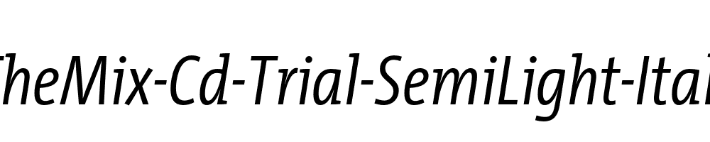 TheMix-Cd-Trial-SemiLight-Italic