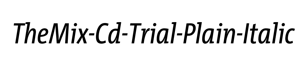 TheMix-Cd-Trial-Plain-Italic