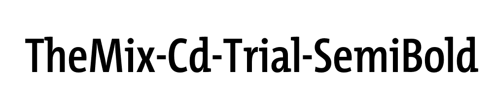 TheMix-Cd-Trial-SemiBold