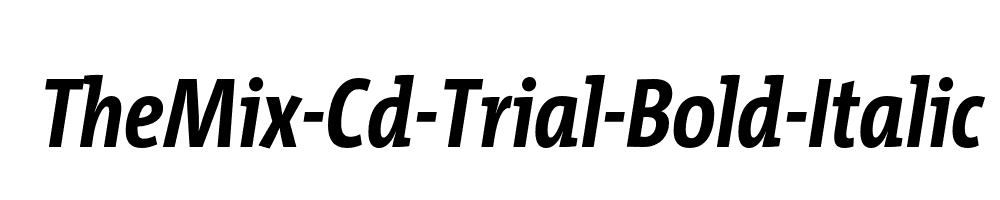 TheMix-Cd-Trial-Bold-Italic