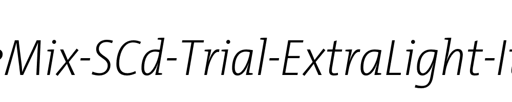 TheMix-SCd-Trial-ExtraLight-Italic