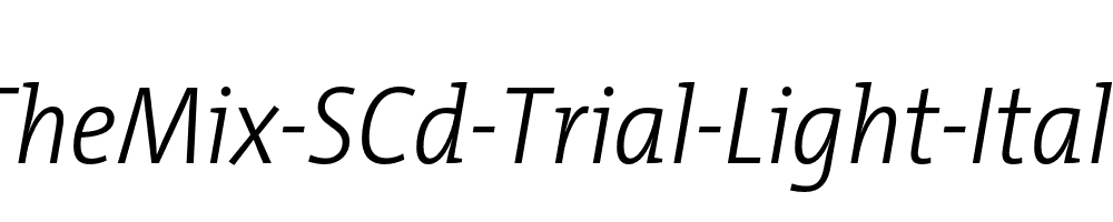 TheMix-SCd-Trial-Light-Italic