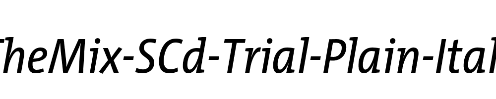 TheMix-SCd-Trial-Plain-Italic