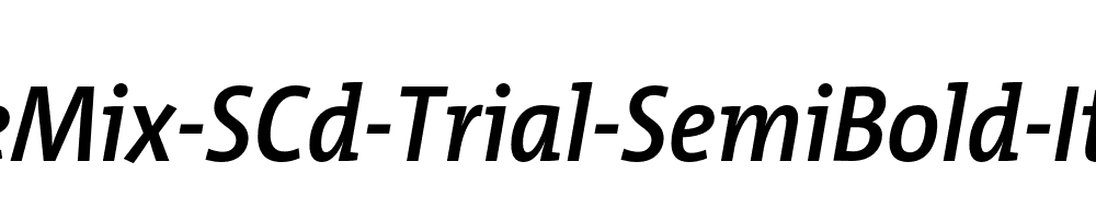 TheMix-SCd-Trial-SemiBold-Italic