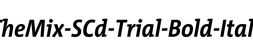 TheMix-SCd-Trial-Bold-Italic