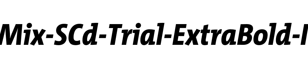 TheMix-SCd-Trial-ExtraBold-Italic