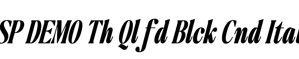 FSP DEMO Th Qlfd Blck Cnd Italic