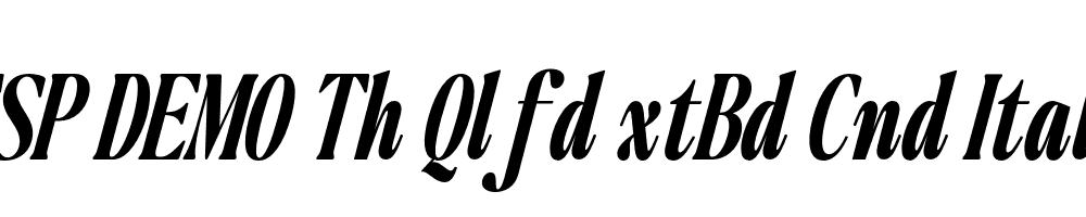 FSP DEMO Th Qlfd xtBd Cnd Italic