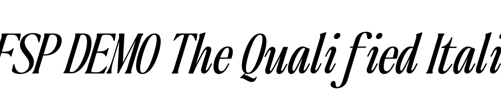 FSP DEMO The Qualified Italic