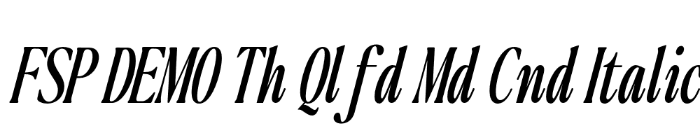 FSP DEMO Th Qlfd Md Cnd Italic