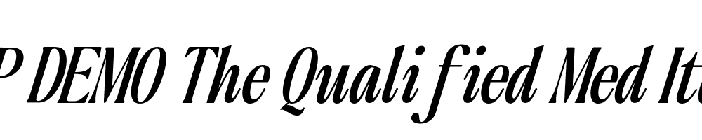 FSP DEMO The Qualified Med Italic