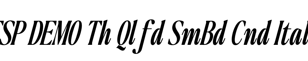 FSP DEMO Th Qlfd SmBd Cnd Italic