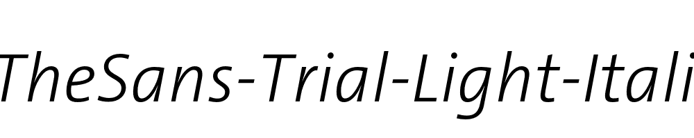 TheSans-Trial-Light-Italic